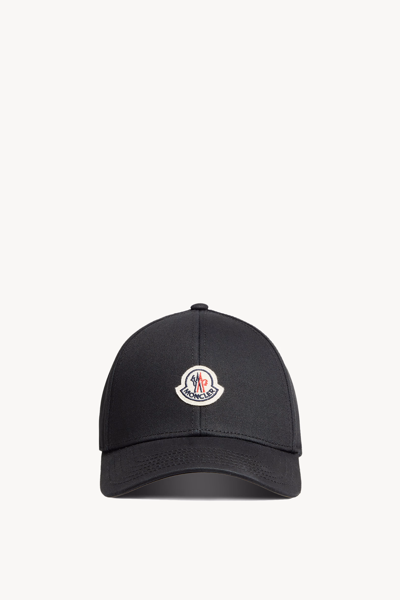 Casquette en gabardine Hommes Noir Moncler 0